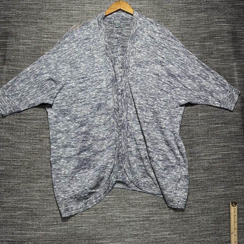 Soho Cardigan Sweater Women's M Blue Light Knit